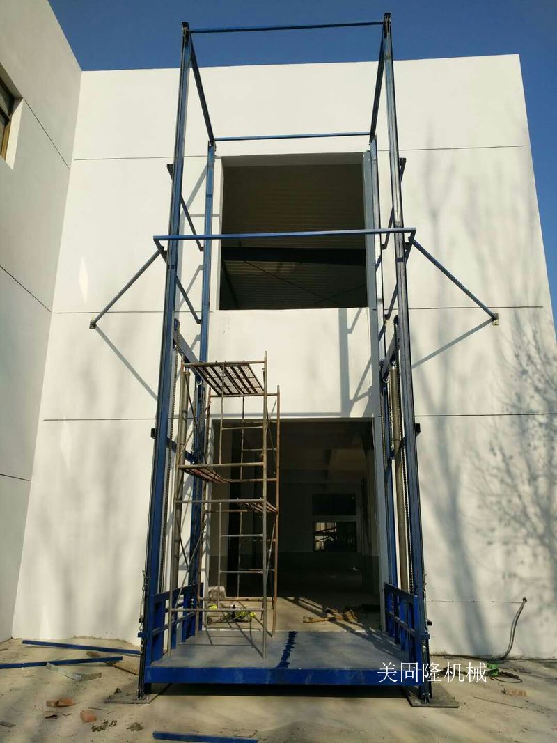 镇江仓库专用导轨式升降货梯价格